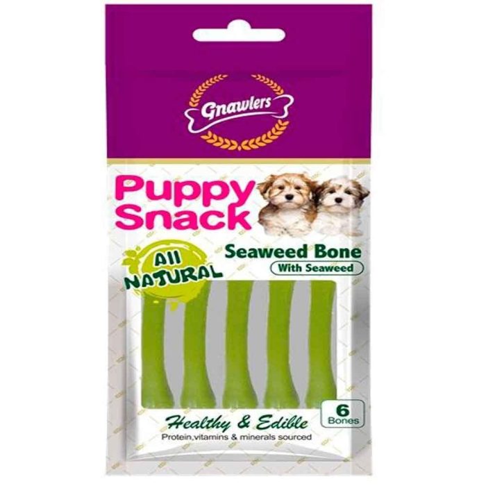 Gnawlers Seaweed Naturel Bone 6 Li