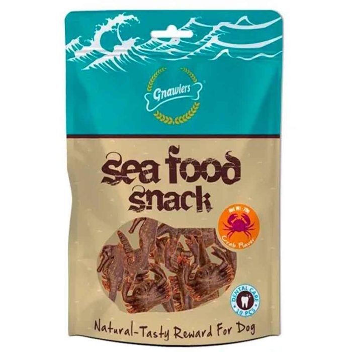 Gnawlers Sea Food Snack Crab 70 Gr