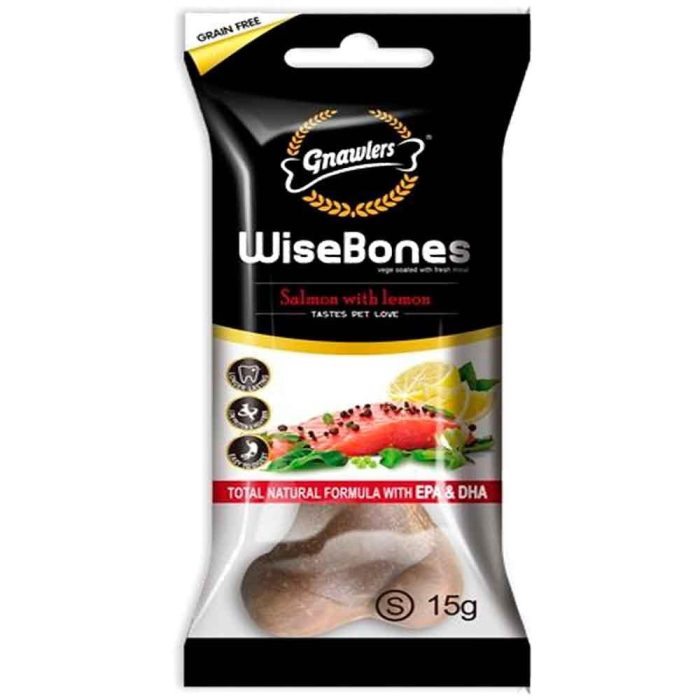 Gnawlers Wisebones Salmon With Lemon Small