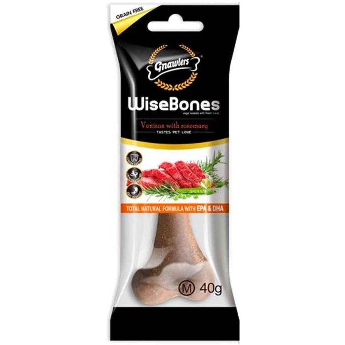 Gnawlers Visebones Venison With Rosemary Medium