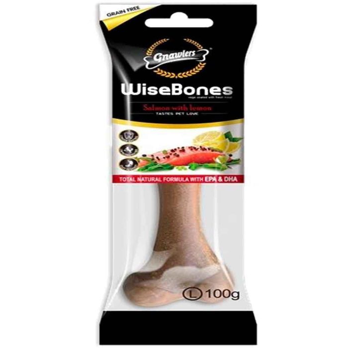 Gnawlers Wisebones Salmon With Lemon Large