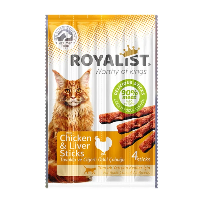 Royalist Cat Tavuklu Ve Ciğerli Sticks 20 Gr