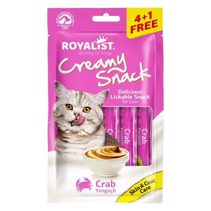 Royalist Creamy Snack Crab Skin&Coat Care 20x75Gr