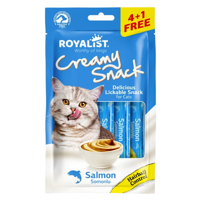 Royalist Creamy Snack Salmon Hairball Control 20x75Gr