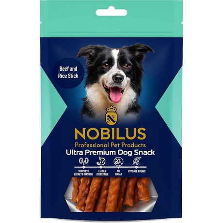 Nobilus Pet Treats Beef And Rice Stick