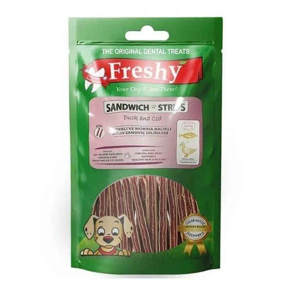 Freshy Sandwich Strips Balikli Sandviç Köpek Ödülü