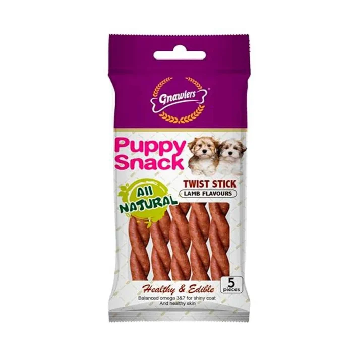 Gnawlers Twist Stick Kuzu Etli Köpek Ödülü 5'li