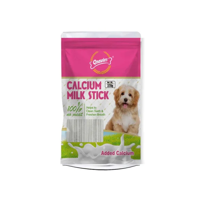 Gnawlers Köpek Ödülü Kalsiyumlu Sütlü Çubuklar 270 Gr