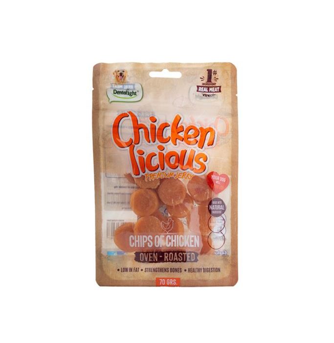 DENTALIGHT CHICKEN CHIPS OF CHICKEN 70G