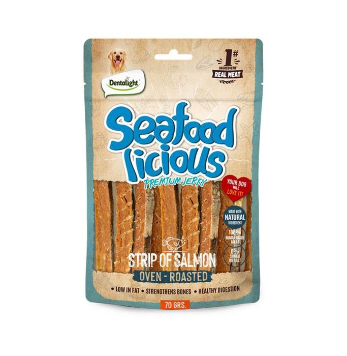 DENTALIGHT SEAFOOD STRIP OF SALMON 70G