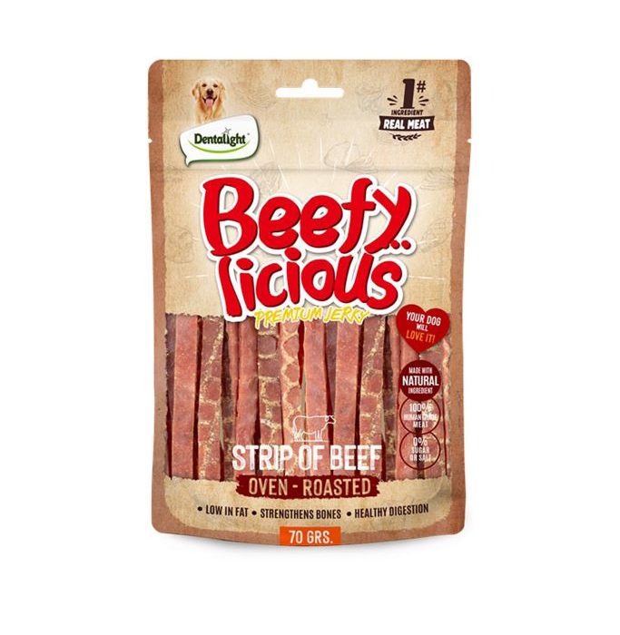 DENTALIGHT BEEFY STRIP OF BEEF 70G