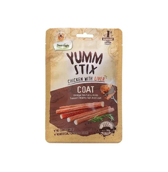 DENTALIGHT YUMM STICK COAT CHICKEN WITH LIVER 50G